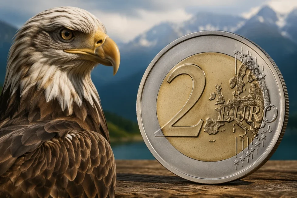 Pièce de 2 euros avec un aigle : origine et valeur